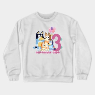 Bluey and Bingo 3 year Crewneck Sweatshirt